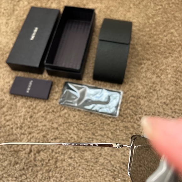 NWT PRADA 58MM Rectangle Colorblock Sunglasses - Picture 8 of 11